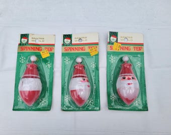 Vintage Kurt Adler 1970s Spinning Santa Santa's World New Old Stock