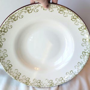 Val Do Sol Serving Bowl Green White Portugal