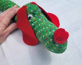 Vintage Doggie Door Draft Stopper Sock New Old Stock in original box