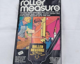 Vintage 1970s Rolling Tape Measure As Seen on TV New Old Stock