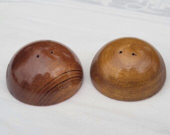 Danish Style MCM Teak? Half Moon Wooden Paperweights? Felt bottom