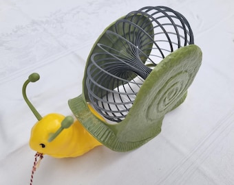 RARE Vintage Slinky Snail Pull Toy in Original Box New Old Stock
