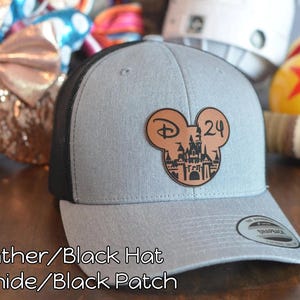 Custom Mickey Ears Disney Castle Year Trucker Hat