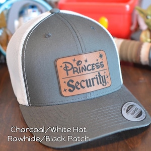 Disney Princess Security Dad Hat – Custom Disneyland Trucker Cap – Disney Vacation Snap Back Hat