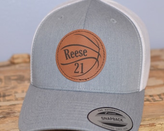 Custom Basketball Name Patch Trucker Hat – Personalized Player Number