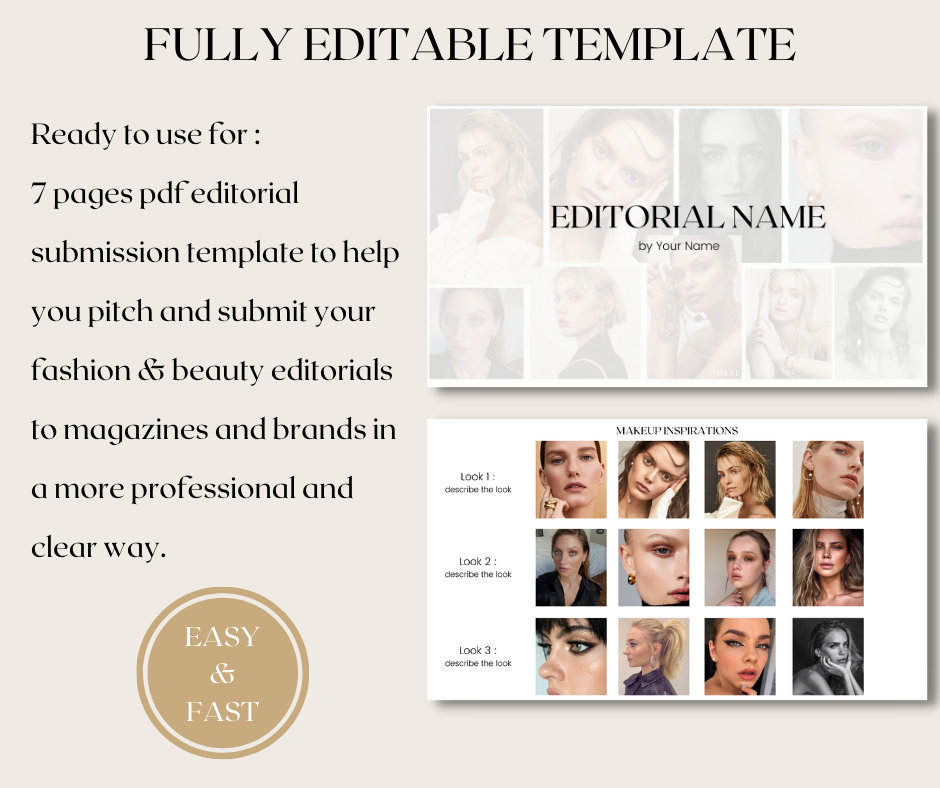 MAGAZINE SUBMISSION Template for Photographers MOODBOARD Etsy France