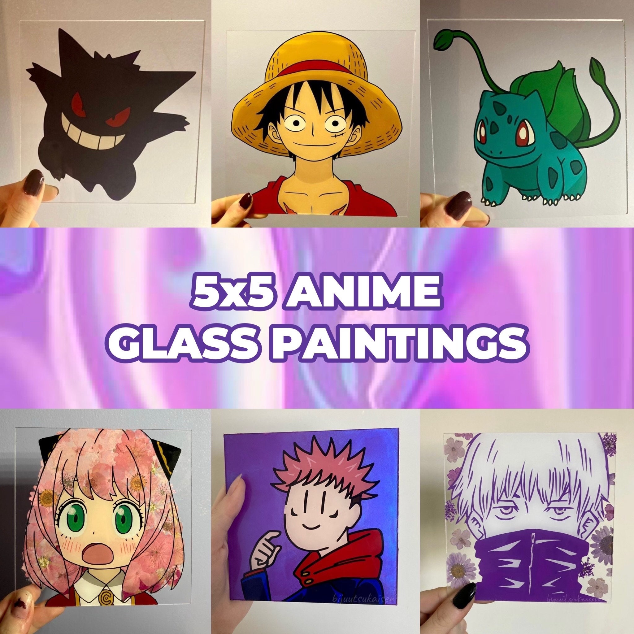 Anime Glass Painting - Etsy