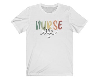 Krankenschwester Life Tshirt- Krankenschwester Shirt- Krankenschwester Shirt- Krankenschwester Shirt- RN Grafik T-Shirt- Stillschule Shirt- Regenbogen Krankenschwester Shirt