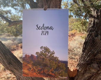 Sedona Photography 2024 Wall Calendar (US & CA) - Free Shipping! Sedona Gift, Landscape Calendar, Lunar Calendar, Arizona Photography