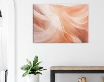 Abstract Antelope Canyon | 28x40 Gallery Wrapped Canvas Print, Ready to Hang Boho Modern Southwest Wall Art