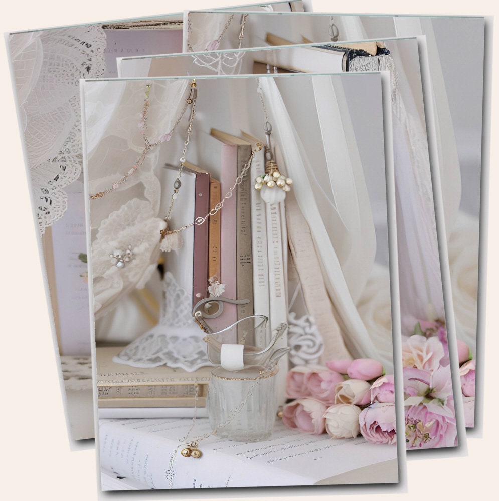 Printable Shabby Pink Roses, Peonies, Dresses &amp; Craft Rooms Digital ...