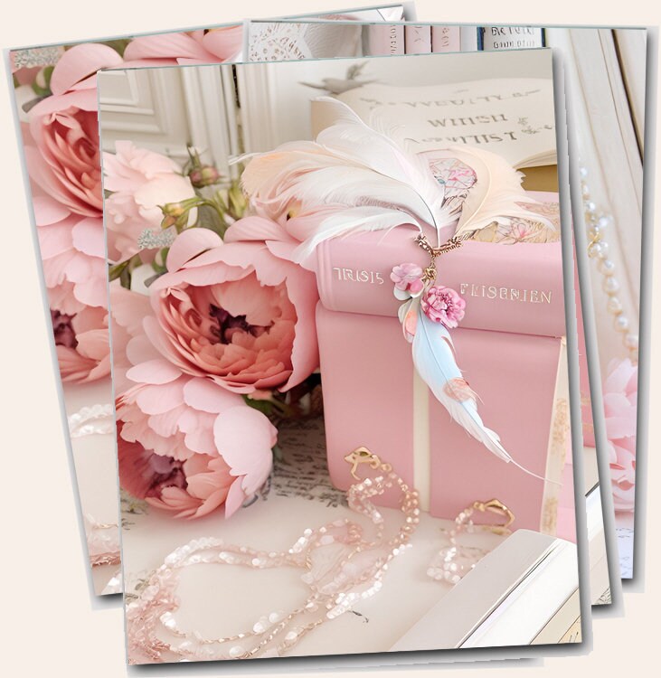 Printable Shabby Pink Roses, Vintage Frames &amp; Junk Journal Papers ...