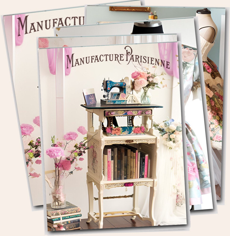 Printable Shabby Pink Roses, Peonies, Dresses &amp; Craft Rooms Digital ...