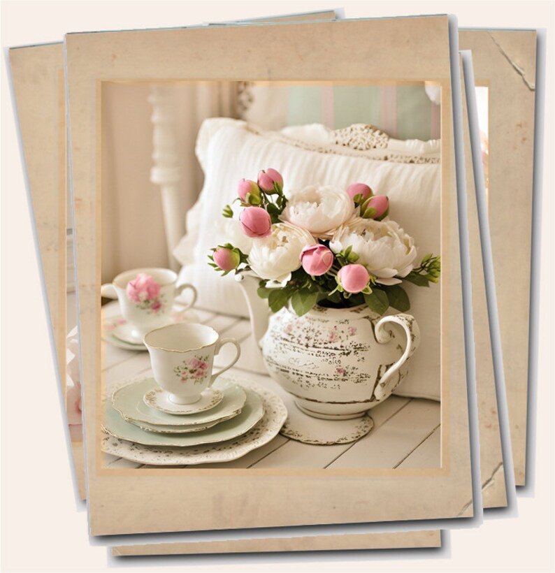 Old Photographs, Printable Shabby Roses Images / Chic, Pink, Vintage, Ephemera, Prints / Junk ...