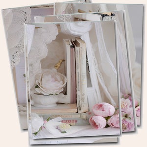 Printable Shabby Pink Roses, Peonies, Dresses &amp; Craft Rooms Digital ...