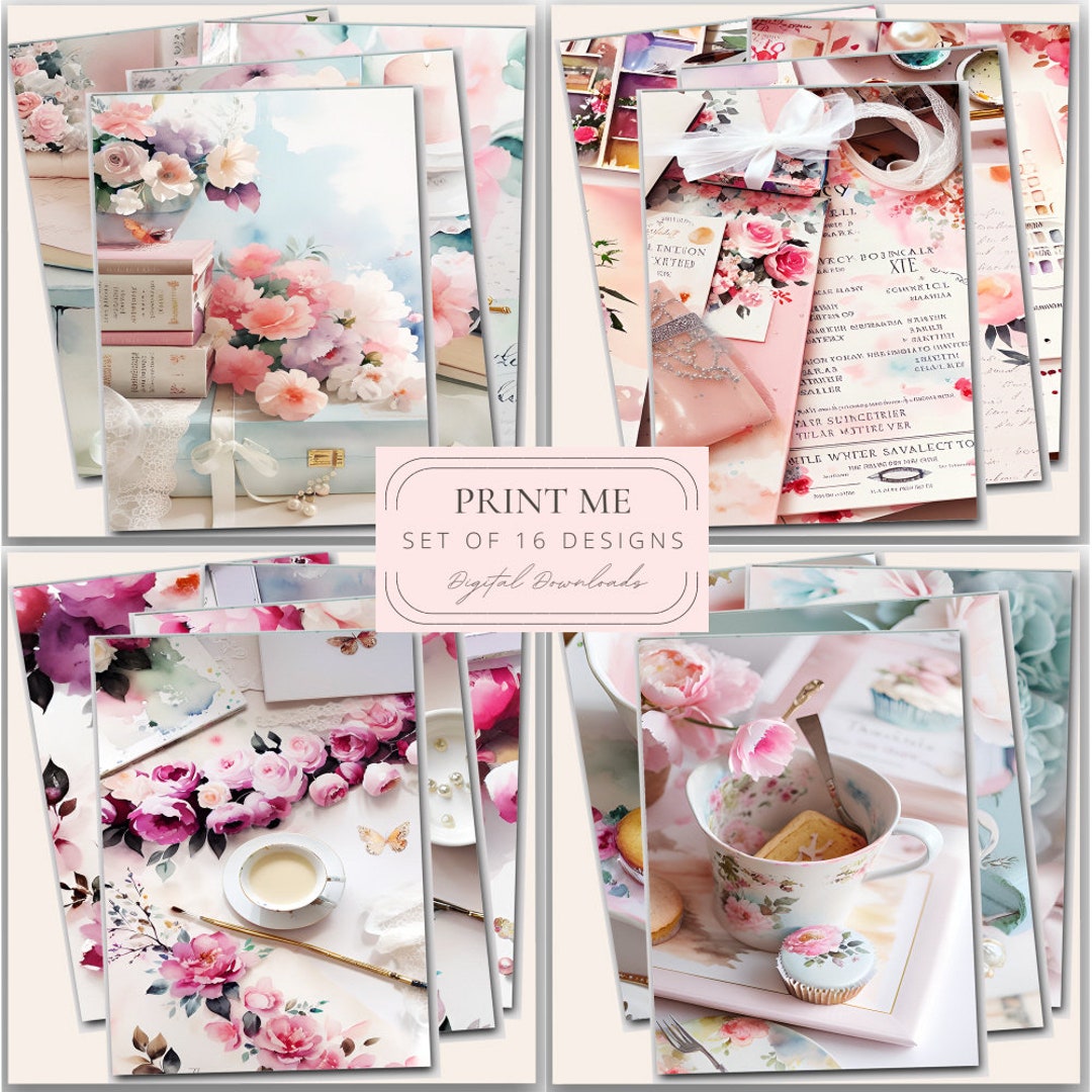 Printable Watercolor Roses Illustrations Digital Downloads Art Prints ...