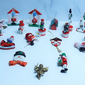 Hand Made, Hand Painted fold art Christmas Ornaments