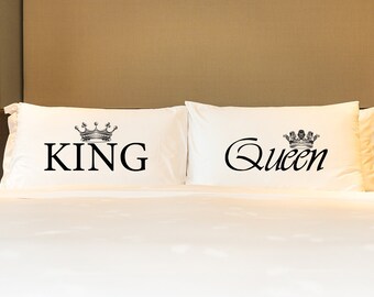 king and queen pillowcase