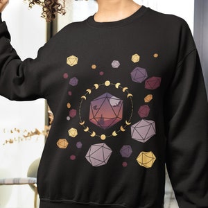 DnD Sweatshirt, DnD Geschenke, DnD Geschenk, DnD, D20 Würfel Geschenke, DnD Accessoires, DnD Pullover, DnD Pilz, Sweatshirt, DM Geschenke, DnD Würfel Pullover