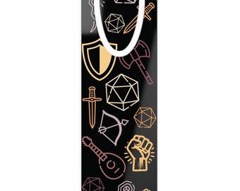 DnD Aluminum Bookmark: Fantasy Sword & Dice Design