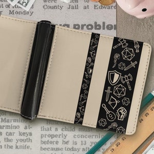 D&D Läderplånbok: D20 Tärningar, Svärdkonst - Dungeon Master-gåva