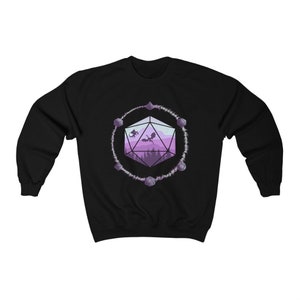 DnD Dice Sweatshirt, DnD Sweater, DnD Gifts, D20 Dice Gifts, Dice Sweater, Graphic Sweatshirt, DM Gifts, DnD, Dice Gift, D20 Dice Sweater