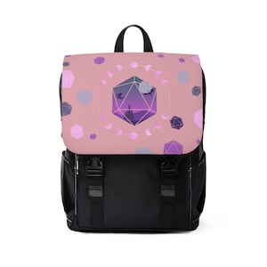 Vintage Canvas DnD Backpack: Dragon Dice Design