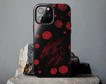Dnd iPhone Tough Case: Dragon & Dice Pattern - Etsy