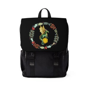 DnD Backpack: Dragon & D20 Dice Oxford Canvas Shoulder Bag