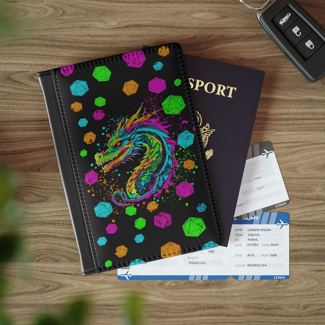 Dnd Passport Wallet, Dnd Passport Cover, Passport Wallet, Passport ...