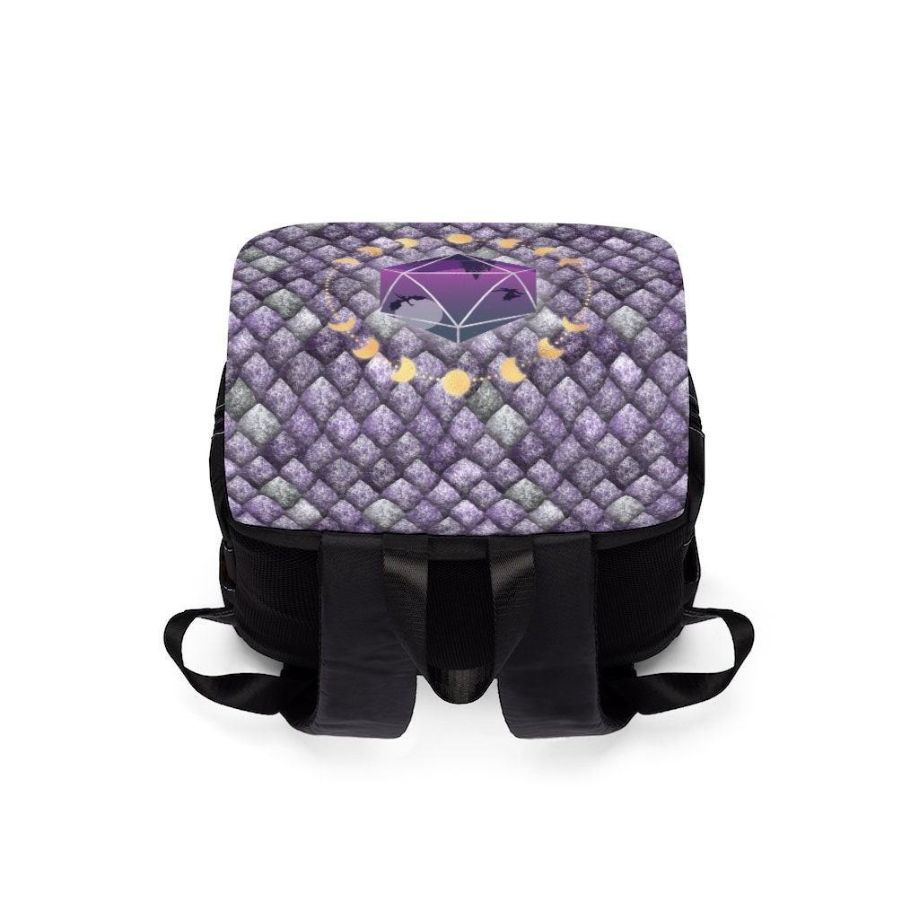 Dragonscale Shoulder Bag Dnd Backpack Dnd Gift D20 Dice Etsy