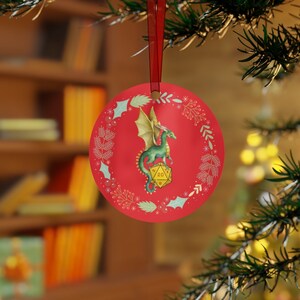 DnD Ornament, DnD Xmas Ornament, DnD Gifts, DnD Xmas Gift, DnD, D20 Dice Gifts, DM Gifts, Christmas Ornament, Dragon Dice