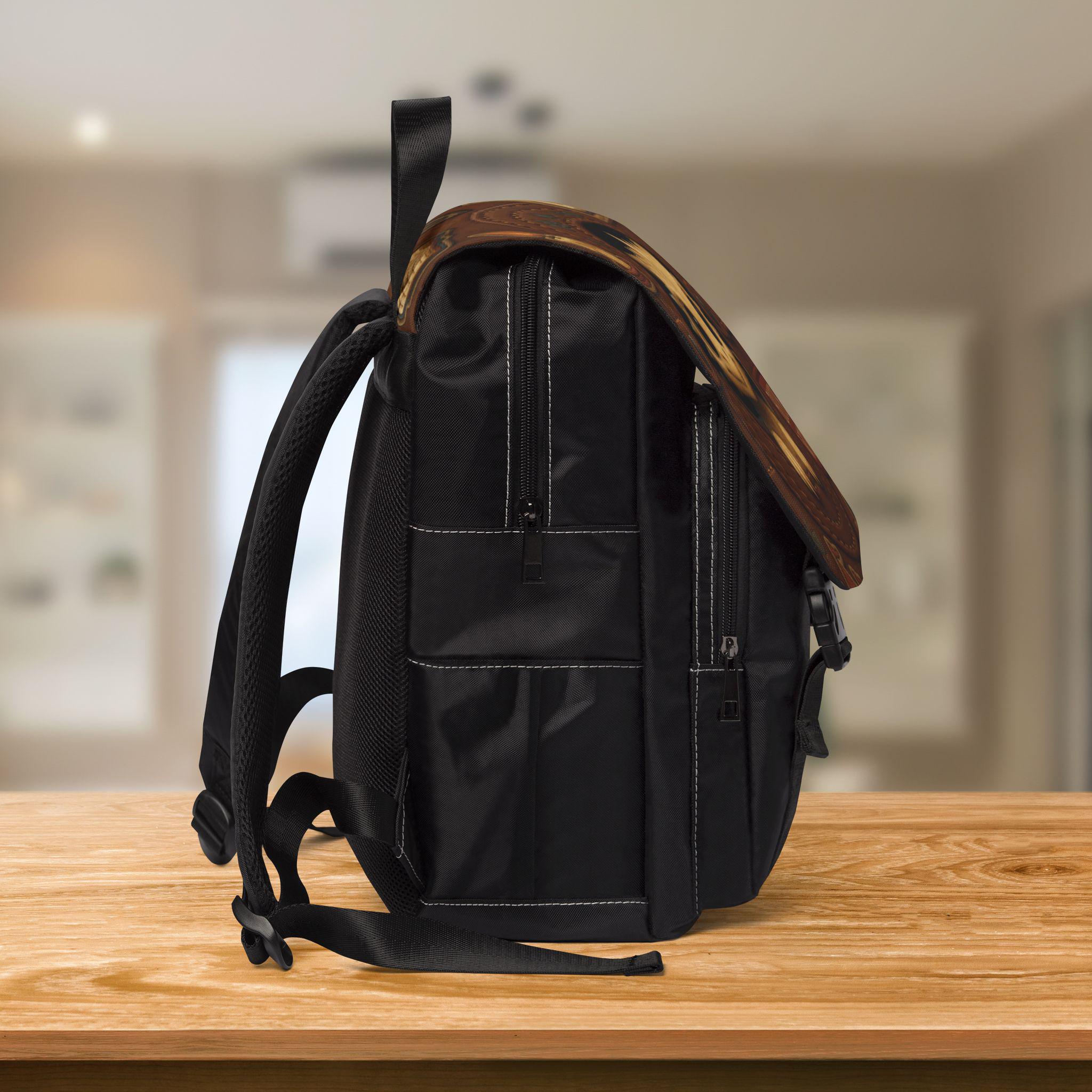 brown.leather backpack Brown Leather for Men Pink Diaper Bag💕 – CAMPING & HIKING 3 convenient and secure Color:Black (BK)