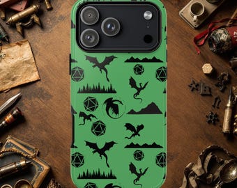 Funda para teléfono Dragon Dice DnD: accesorio tecnológico para juegos de rol