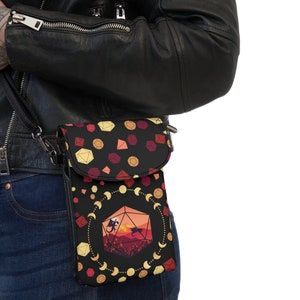 Cartera de teléfono DnD, Cartera de cuero, Regalos DnD, Cartera de cuero DnD, Monedero de teléfono celular, Regalos DM, Regalos de dados D20, Cartera de iPhone