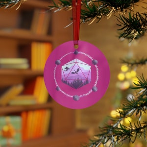 DnD Ornament, DnD Xmas Ornament, DnD Gifts, DnD Xmas Gift, DnD, D20 Dice Gifts, DM Gifts, Christmas Ornament, Dragon Dice Gift