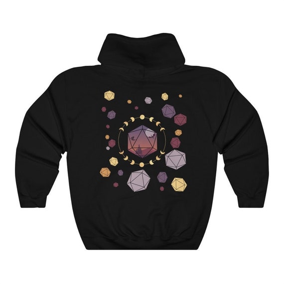 Sweat à Capuche D20 Pour Fans De Donjons & Dragons - Marque Down In The Upper Middle - Neuf Avec étiquettes