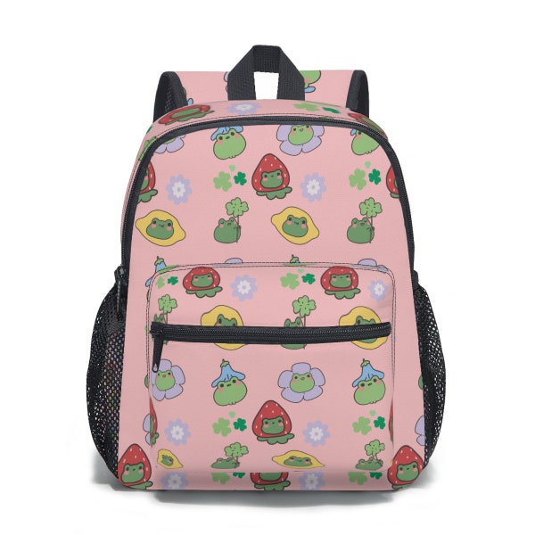 Kawaii Backpack, Frog Backpack, Laptop Backpack, Cute Backpack, Frog Bag, Kawaii Frog, Girls Backpack, Backpack Women, School Backpack, Frog
