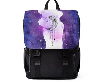 Celestial Moon Backpack, Shoulder Backpack, Laptop Backpack, Mini Backpack, Aesthetic Backpack, Shoulder Bag, Boho Backpack