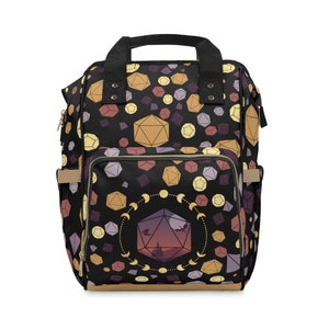 DnD Diaper Backpack, DnD backpack, DnD Bag, DM Gifts, DnD Baby Bag, DnD Baby Backpack, DnD, D20 Dice Gifts, DnD Baby, Christmas Gifts, Dice