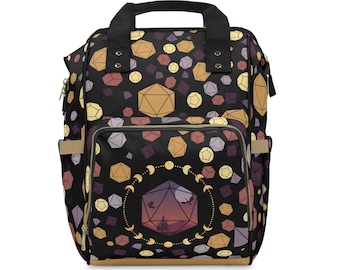 DnD Diaper Backpack, DnD backpack, DnD Bag, DM Gifts, DnD Baby Bag, DnD Baby Backpack, DnD, D20 Dice Gifts, DnD Baby, Christmas Gifts, Dice