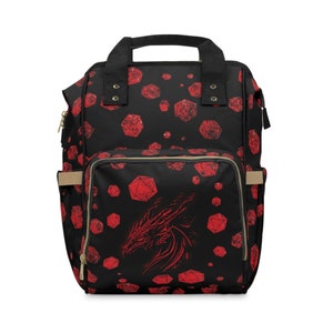 DnD Diaper Bag, Diaper Backpack, DnD Bag, DnD Gifts, DM Gifts, Diaper Bag Backpack, Christmas Gift, DnD, Dragon Bag, Dragon Backpack