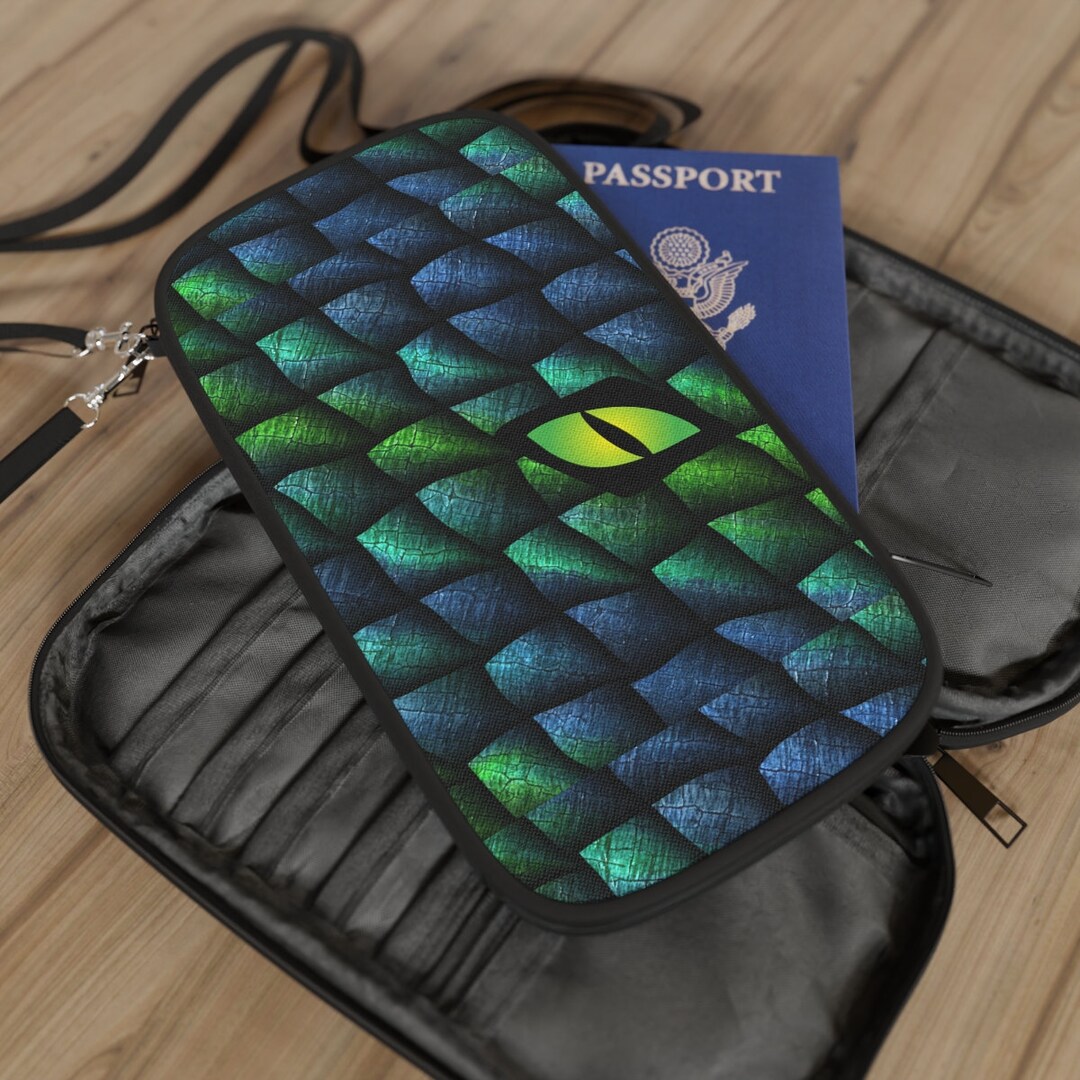 Dnd Scales Passport Wallet, Dragon Passport Cover, Dnd Gifts, Passport ...