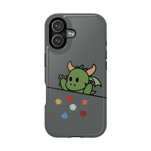 Kawaii Dragon DnD iPhone MagSafe Case: Whimsical RPG Design
