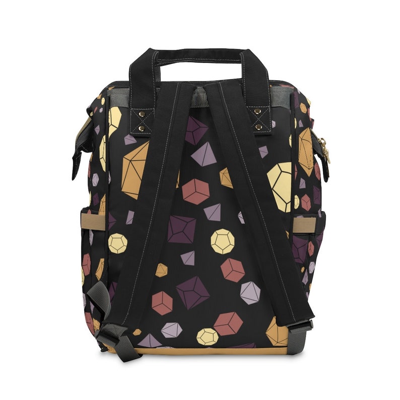 DnD Diaper Backpack: Nylon D20 Dice Baby Bag image 2