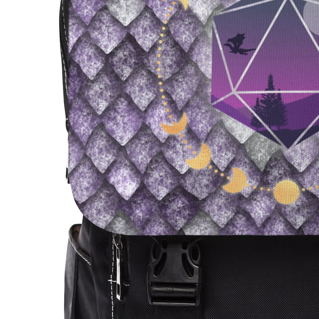 Dragonscale Shoulder Bag Dnd Backpack Dnd Gift Dungeons Etsy