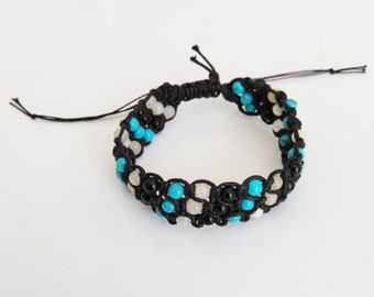 BODi beaded bracelet, bracelet, Shamballa, semi-precious stones, handmade