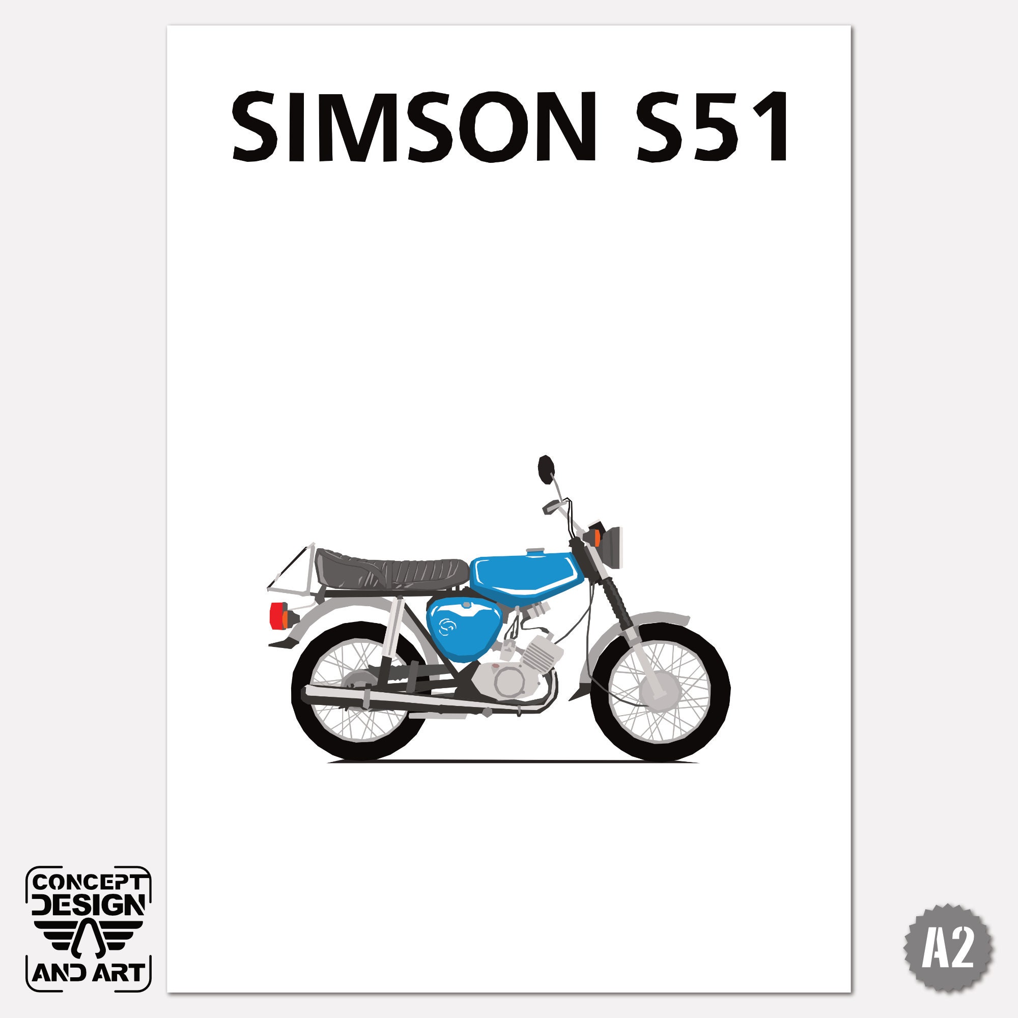 Moped DDR Ostalgie S50 S51 Simson Schwalbe IFA' Kinder Premium