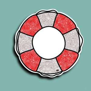 Lifesaver sticker