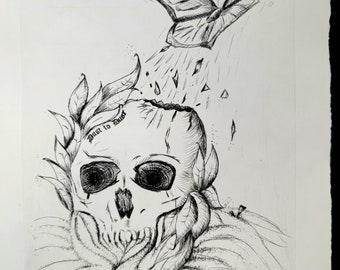 Dust to Dust (Drypoint Print)